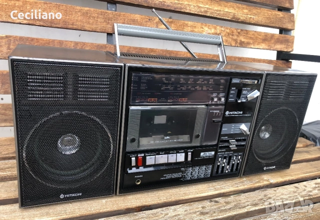 Радиокасетофон HITACHI TRK-9300W, снимка 6 - Радиокасетофони, транзистори - 53064695