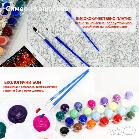 Комплект за рисуване по номера, снимка 2 - Картини - 56417660
