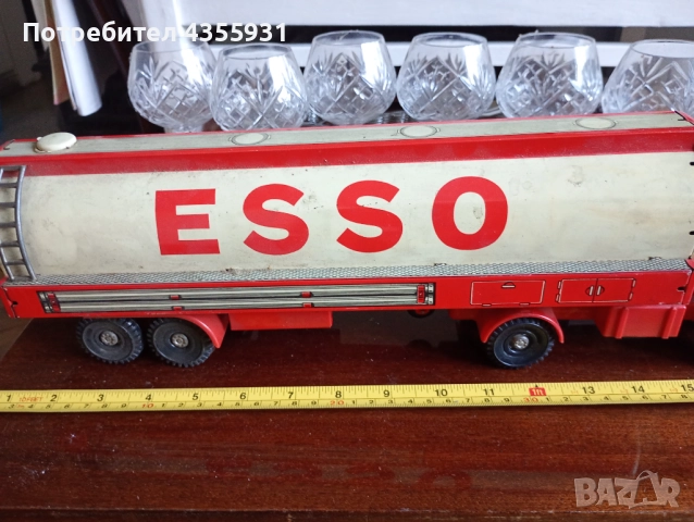 50см Стара играчка камион старинна играчка метален камион  стари играчки камионче, снимка 3 - Колекции - 52160137