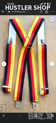 Мъжки винтич тиранти с флага на Германшя