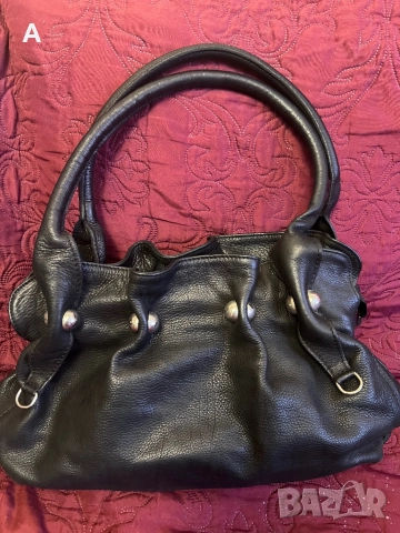 Дамска чанта естествена кожа 