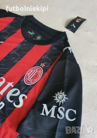 Милан титулярна тениска нов сезон 2025/26, снимка 4 - Спортни дрехи, екипи - 46281742