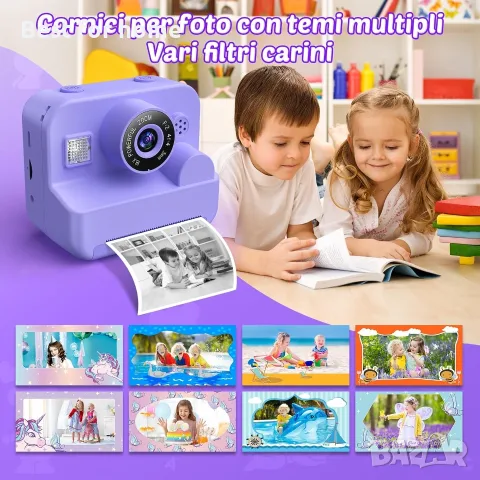 Детска камера за моментални снимки CONMRO – 1080P, снимка 7 - Друга електроника - 56026508