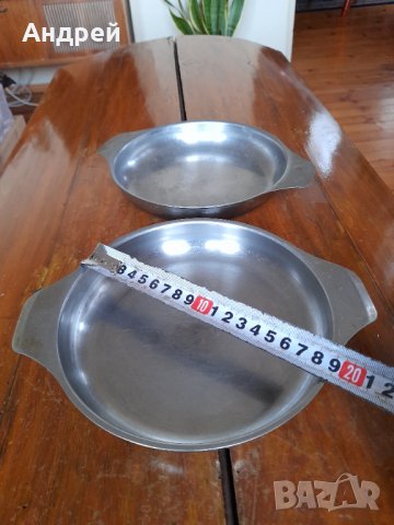 Стари неръждаеми паници,чинии #3, снимка 3 - Други ценни предмети - 39395304