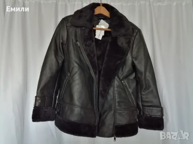 LCW ново дамско кожено яке с плюшена подплата р-р M (EU 38), снимка 9 - Якета - 48732679