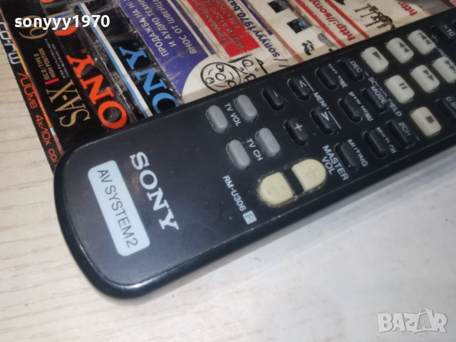 SONY RM-U306 AUDIO REMOTE-ВНОС SWISS 2312251035, снимка 2 - Ресийвъри, усилватели, смесителни пултове - 52882148