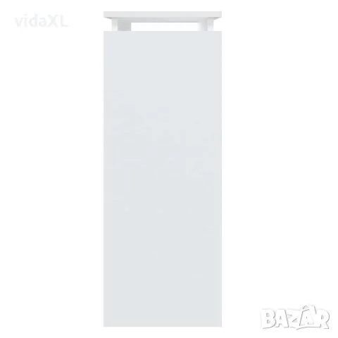 vidaXL Конзолна маса, бяла, 80x30x80 см, инженерно дърво, снимка 4 - Маси - 56147871