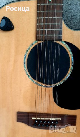 Ел.-акустична 12-струнна китара Takamine G Series с колан и куфар , снимка 7 - Китари - 44439263