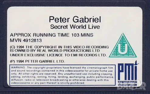 Видео касети VHS Queen, Robert Plant, Paul McCartney, Ray Charles, Peter Gabriel. Цени в обявата, снимка 6 - Други музикални жанрове - 56108014
