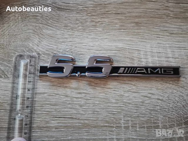 Мерцедес Mercedes Benz 5.5 AMG сребриста емблема , снимка 4 - Аксесоари и консумативи - 44179316