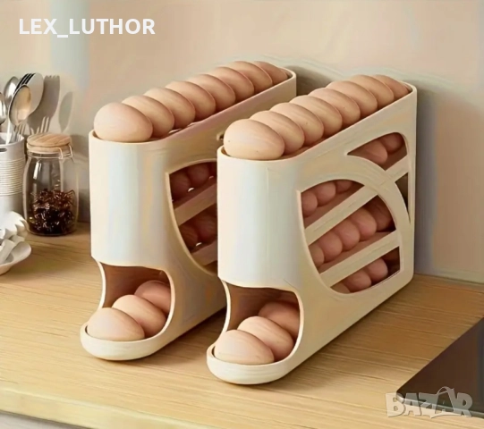 Уникална Поставка за Яйца - Четири Етажа, Сив Цвят! , снимка 3 - Други - 52535833