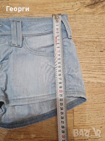 Дамски къси дънки LEE Размер XS, снимка 2 - Дънки - 42453790