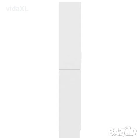 vidaXL Шкаф витрина, бял, 82,5x30,5x185 см, инженерно дърво, снимка 6 - Секции и витрини - 56147843