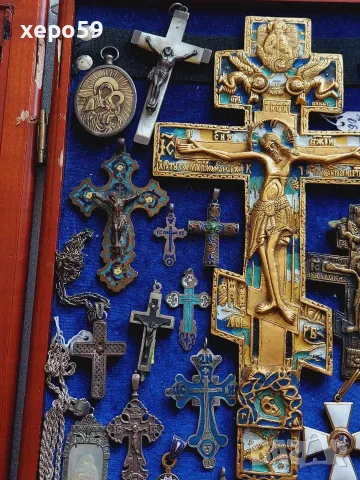 Стар сребърен ръчно кован кръст с инкрустирани гранати,сребро 925, снимка 15 - Колиета, медальони, синджири - 56195350