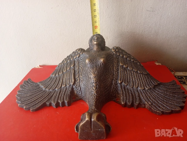 Стара бронзова апликация,обков, снимка 3 - Други ценни предмети - 54154381