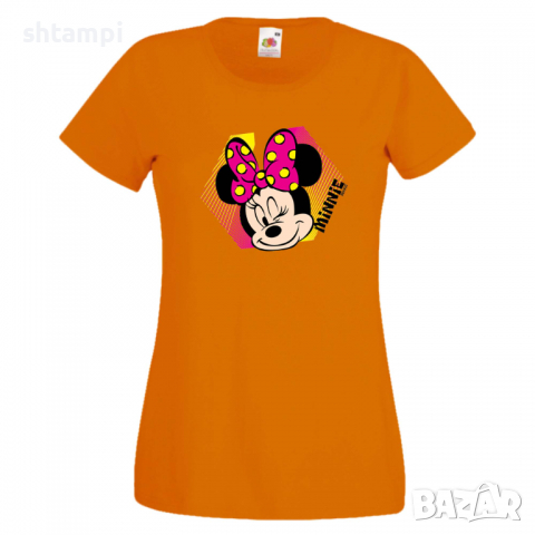 Дамска тениска Minnie Mouse 1 Подарък,Изненада,Рожден ден,, снимка 6 - Тениски - 36530694