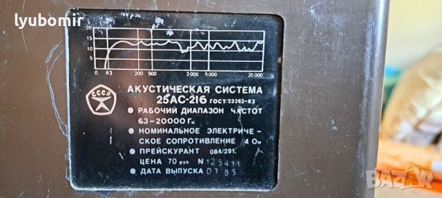 Акустична система 25ас-216, снимка 5 - Тонколони - 40561122