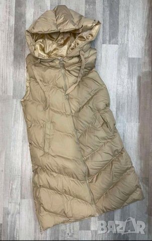 дълъг елек бежов цвят