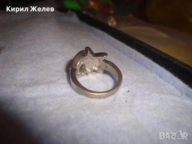 КРАСИВ ФЛОРАЛЕН СРЕБРИСТ КРИСТАЛЕН МОДЕН АРТ ПРЪСТЕН 9105, снимка 8 - Пръстени - 37442754