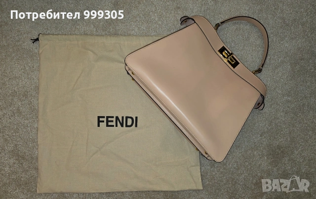 Fendi Peekaboo ISeeU Medium стил чанта – естествена кожа, нова, снимка 2 - Чанти - 54365282
