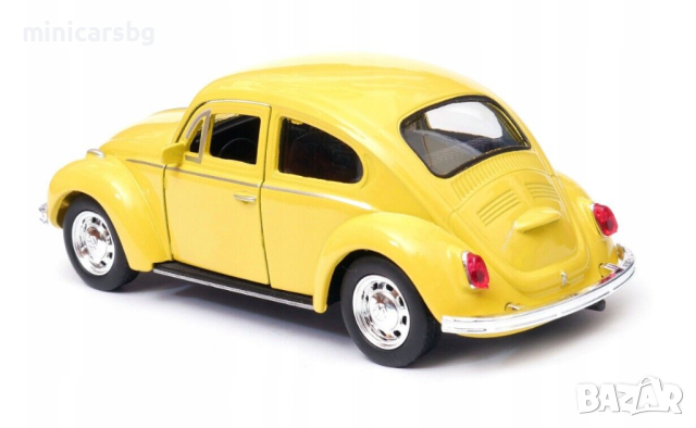 1:34 Метални колички: Volkswagen Beetle - Welly, снимка 2 - Колекции - 44614733