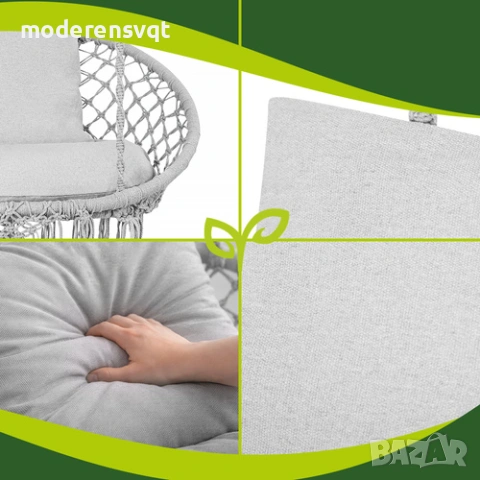 Възглавници за градинска люлка, пейка за 2 души, снимка 3 - Градински мебели, декорация  - 54067723