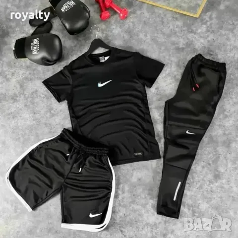 Nike Нов Мъжки Спортен Екип Три Части Различни Цветове Найк 