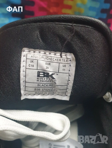 	BritishKnights Black/Red Trainers Size EU29, детски , нови в кутия, снимка 6 - Детски маратонки - 52919649