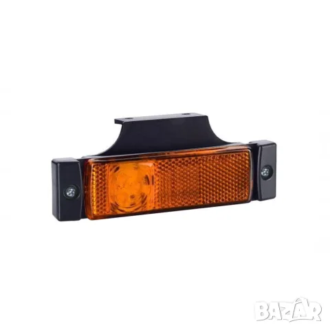 Висящ LED габарит 4 LED 125 mm 12-24V с жълта светлина