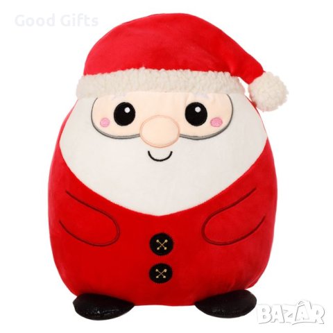 Коледна плюшена играчка-възглавничка, Дядо Коледа, 32см, снимка 1 - Плюшени играчки - 42792755