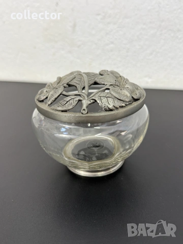 Френска стъкленица за потпури / ароматизатор. №8030, снимка 2 - Антикварни и старинни предмети - 53982909