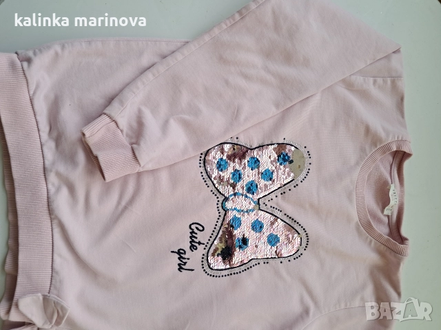 тийн анураци цвят пепел от рози, снимка 2 - Блузи с дълъг ръкав и пуловери - 52850157