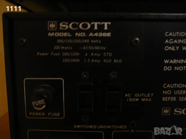 SCOTT A436 I CD 67R I T526, снимка 10 - Ресийвъри, усилватели, смесителни пултове - 47297208
