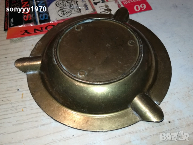 ПЕПЕЛНИК-МЕД/МЕСИНГ-ВНОС SWEDEN 2408251043LCHERY, снимка 6 - Антикварни и старинни предмети - 51470787