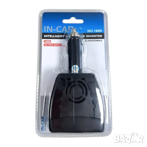 Автомобилен инвертор 12V към 220V 150W, снимка 2 - Аксесоари и консумативи - 55862134