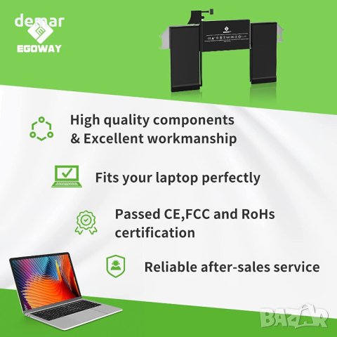 A1932 A2179 резервна батерия за MacBook Air 13 инча EMC 3184 3302, снимка 5 - Батерии за лаптопи - 42035635