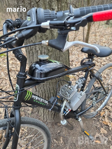 Продавам веломотор с чисто нов двигател 80 сс най добро качество, снимка 2 - Велосипеди - 53942601