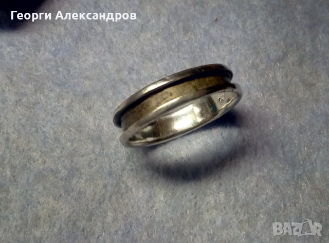 Стилен Винтидж АРТ Модел СРЕБЪРЕН ПРЪСТЕН Тип ХАЛКА Лакирано СРЕБРО 925, снимка 6 - Пръстени - 52776056