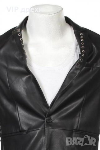 МЪЖКО КОЖЕНО ЯКЕ ТИП САКО PATRIZIA PEPE, снимка 4 - Якета - 31168910