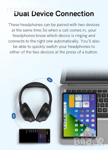 Безжични слушалки QCY H2 , Bluetooth 5.3, 60 ч. възпроизвеждане, Bass и ,EQ APP , снимка 13 - Bluetooth слушалки - 40549359