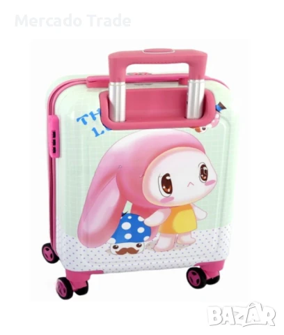 Комплект 2 броя детски куфари Mercado Trade, Зайче с гъбки, Различни размери, снимка 2 - Раници - 50526323