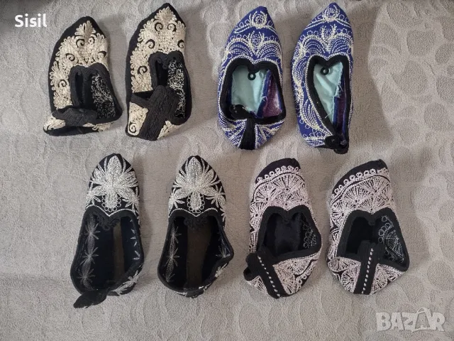 НОВИ дамски бродирани терлици и плетени чорапи 