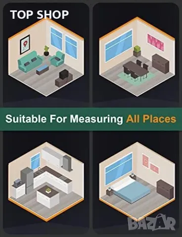 Нов Лазерно измервателен уред на разстояние/ Преносим Цифров инструмент Ремонт, снимка 3 - Други стоки за дома - 49639572