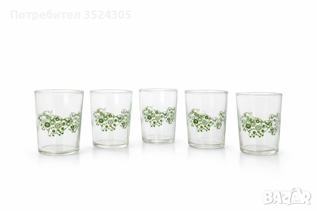 Винтидж стъклени чаши от 70-те