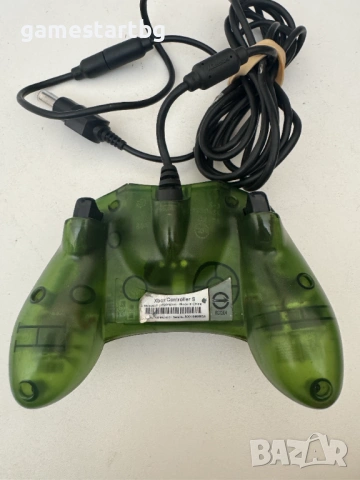 Microsoft Original Xbox Controller S – Translucent Green, снимка 2 - Аксесоари - 54327836