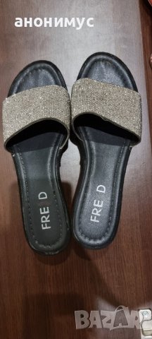 Чехли с камъни естествен велур, снимка 3 - Чехли - 37273740