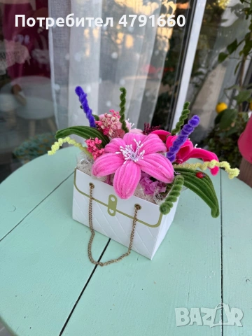 Ръчно изработен букет за всеки повод, снимка 7 - Изкуствени цветя - 54140239