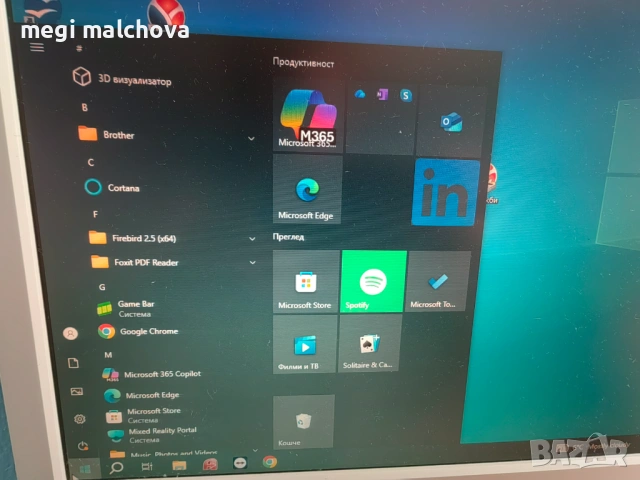 Настолен копютър HP с иснталиран windows 10, снимка 3 - Работни компютри - 54212147
