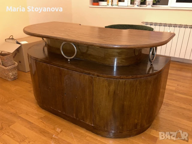 Масивно бюро арт деко, снимка 3 - Антикварни и старинни предмети - 50915069