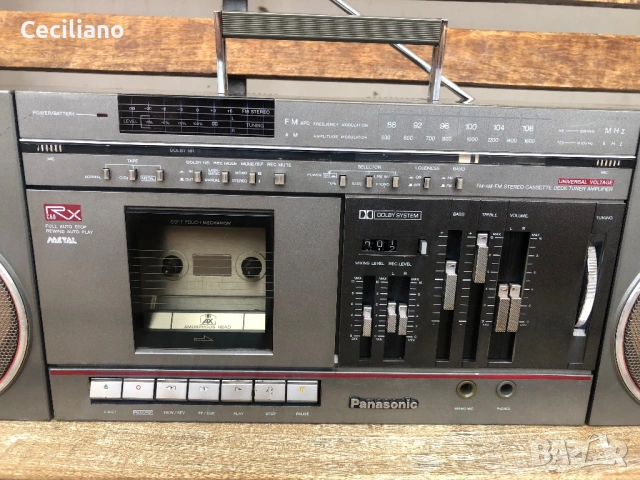 Panasonic RX-C60(25w)  –много свирещ касетофон (boombox), произведен в Япония., снимка 3 - Радиокасетофони, транзистори - 54051749